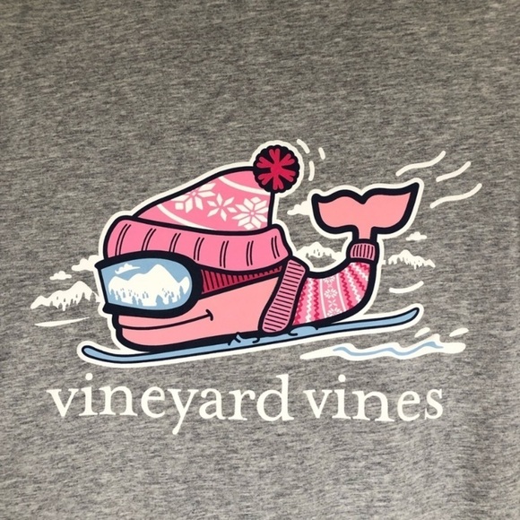 Vineyard Vines Women’s  Winter Whale Long Sleeve Lightweight Shirt Size XS - Picture 6 of 14